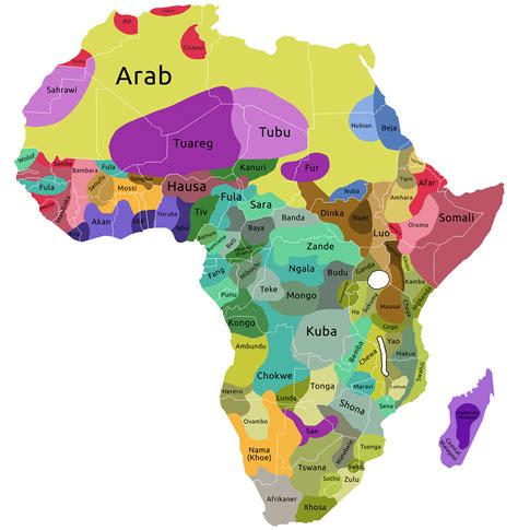 africa map tribes